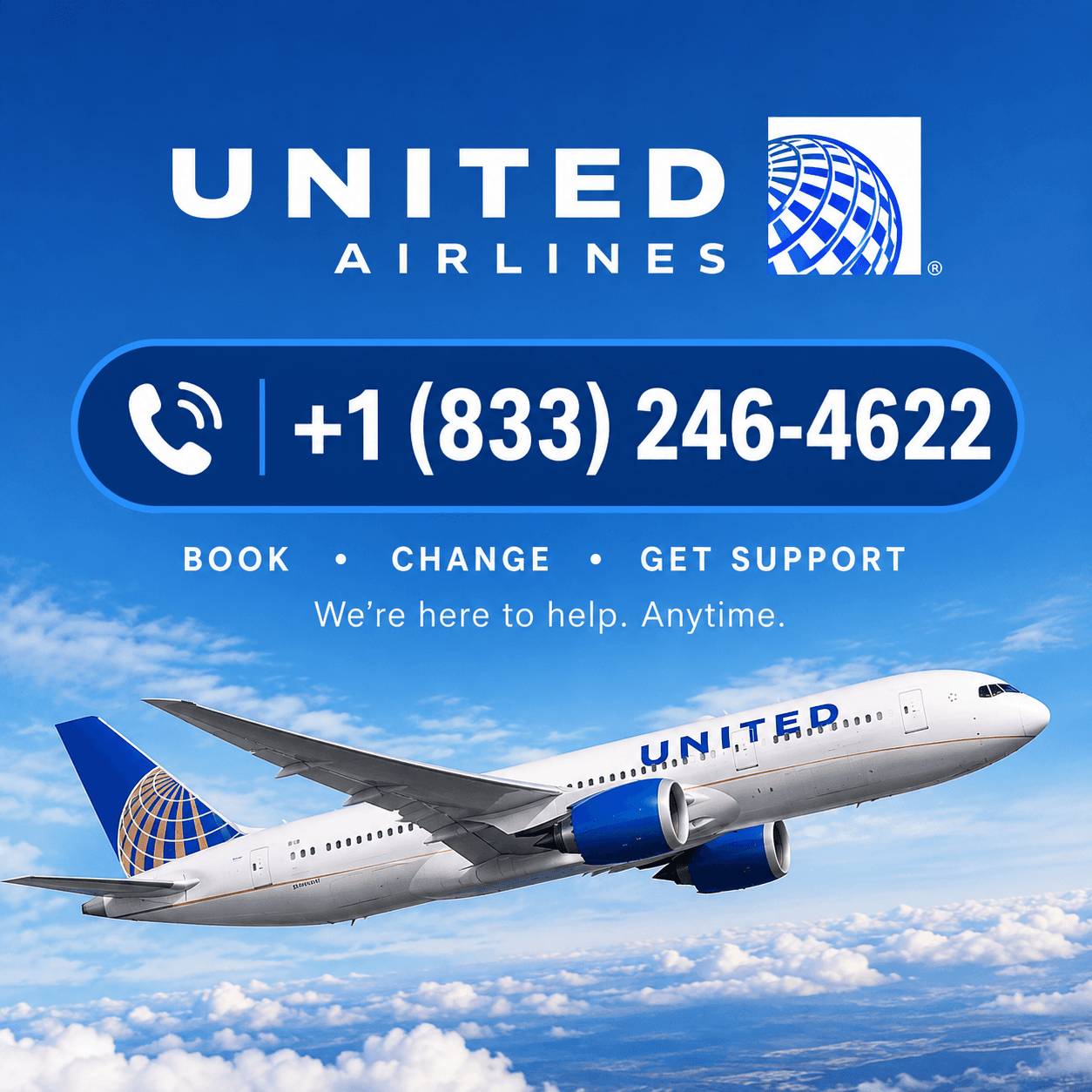 +1 833 246 4622 || United Airlines Head Office