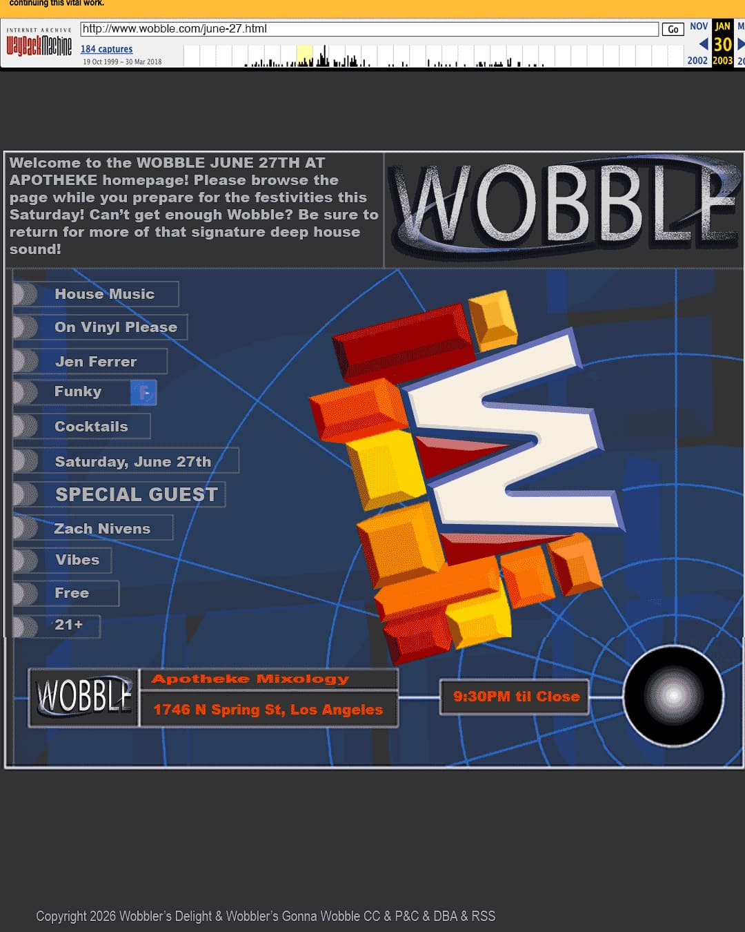 Wobble SPECIAL GUEST