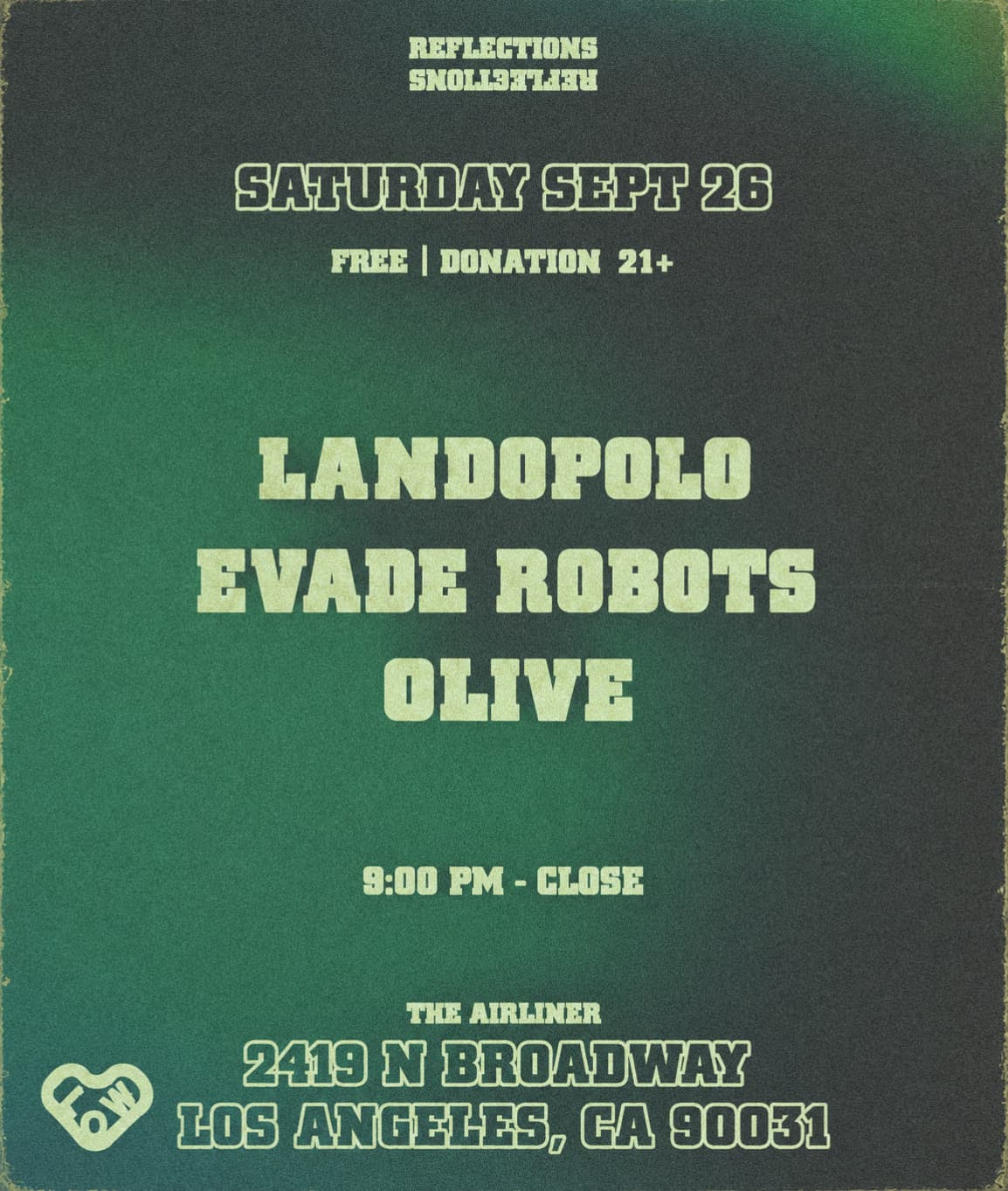 Reflections: Lando Polo, Evade Robots, Olive