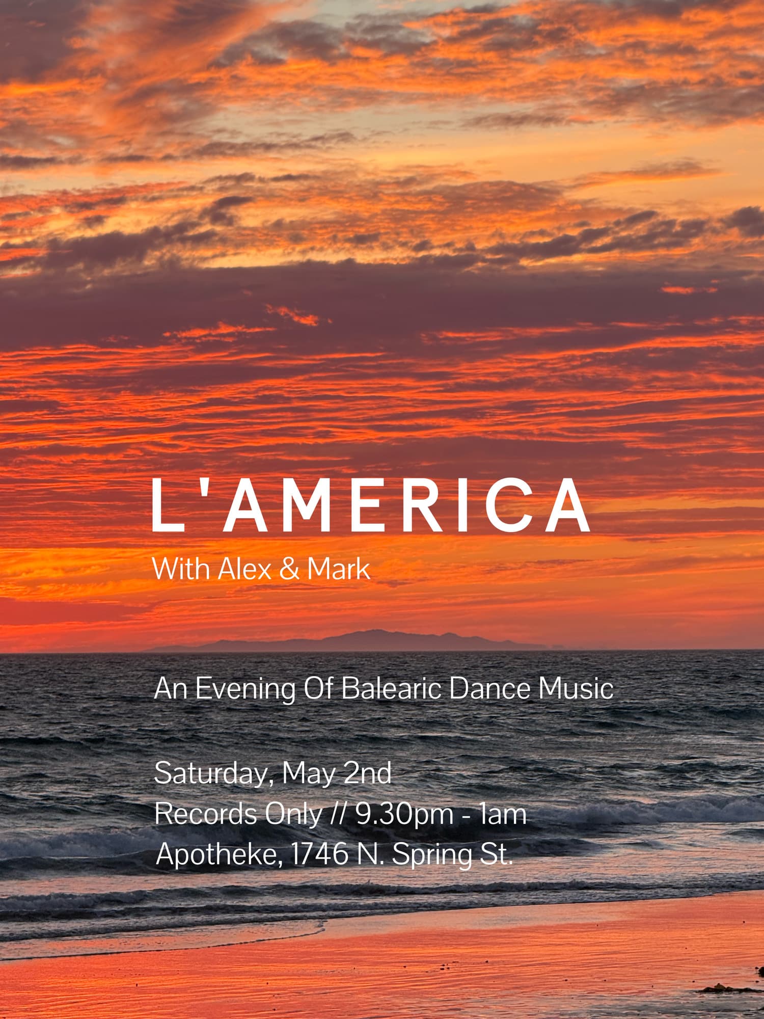 Alex and Mark (L'America) @ Apotheke