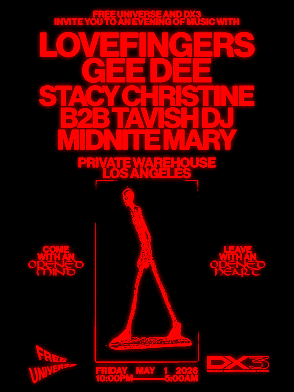 Free Universe & DX3 with Lovefingers, Gee Dee & More