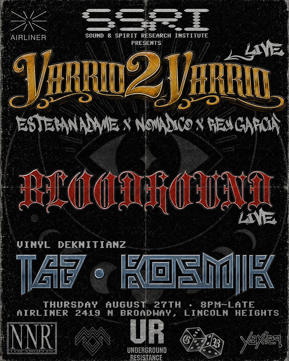 SSRI - Varrio2Varrio (Live); Bloodhound (Live); Taj and Kosmik