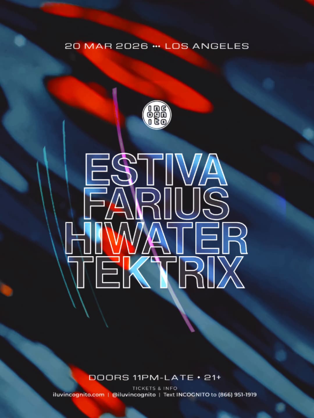 INCOGNITO presents Estiva (NL) and Farius (UK)
