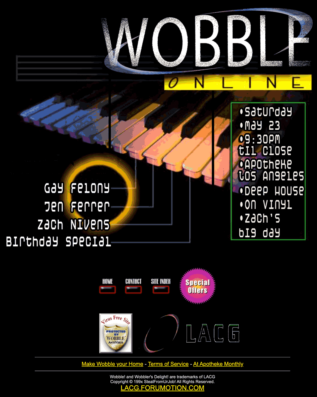 WOBBLE 🅉🄰🄲🄷 🄱🄸🅁🅃🄷🄳🄰🅈