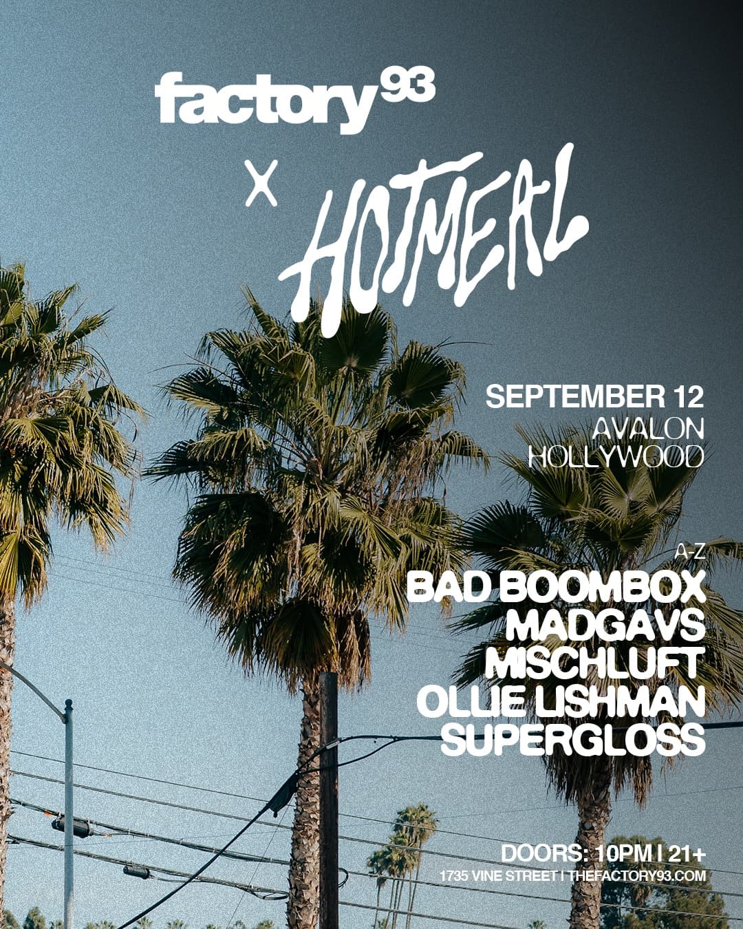 Factory 93 presents: Hot Meal Records LA Showcase