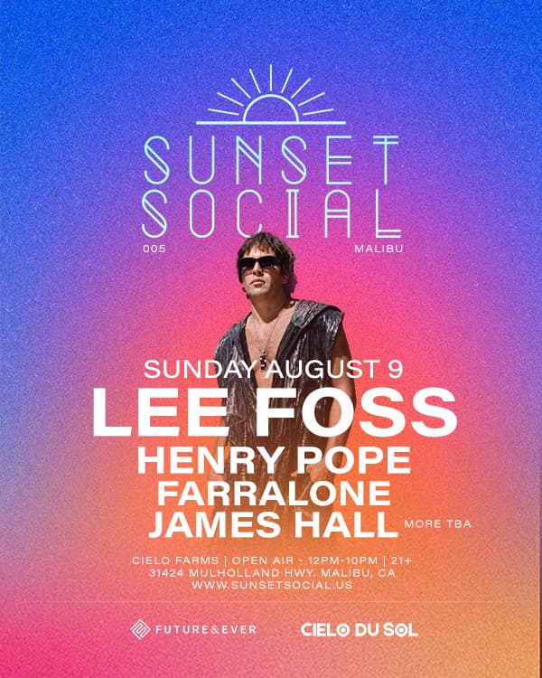 Sunset Social: Lee Foss
