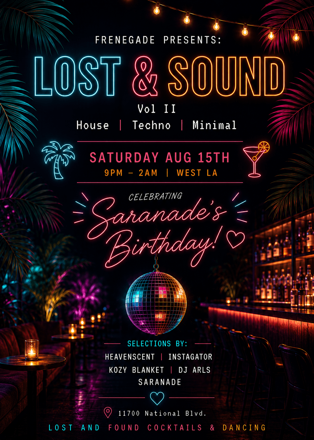Frenegade presents: Lost & Sound Vol. II (House - Minimal - Techno) West LA
