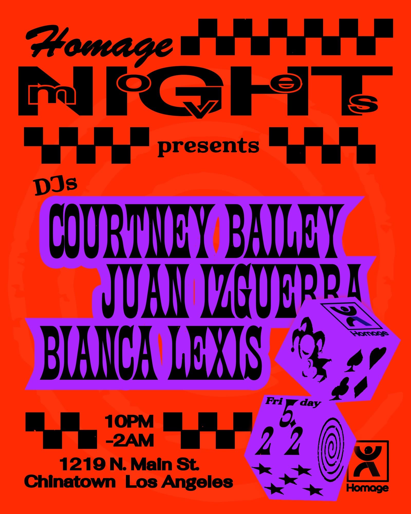 Night Moves with Courtney Bailey, Bianca Lexis & Juan Izguerra