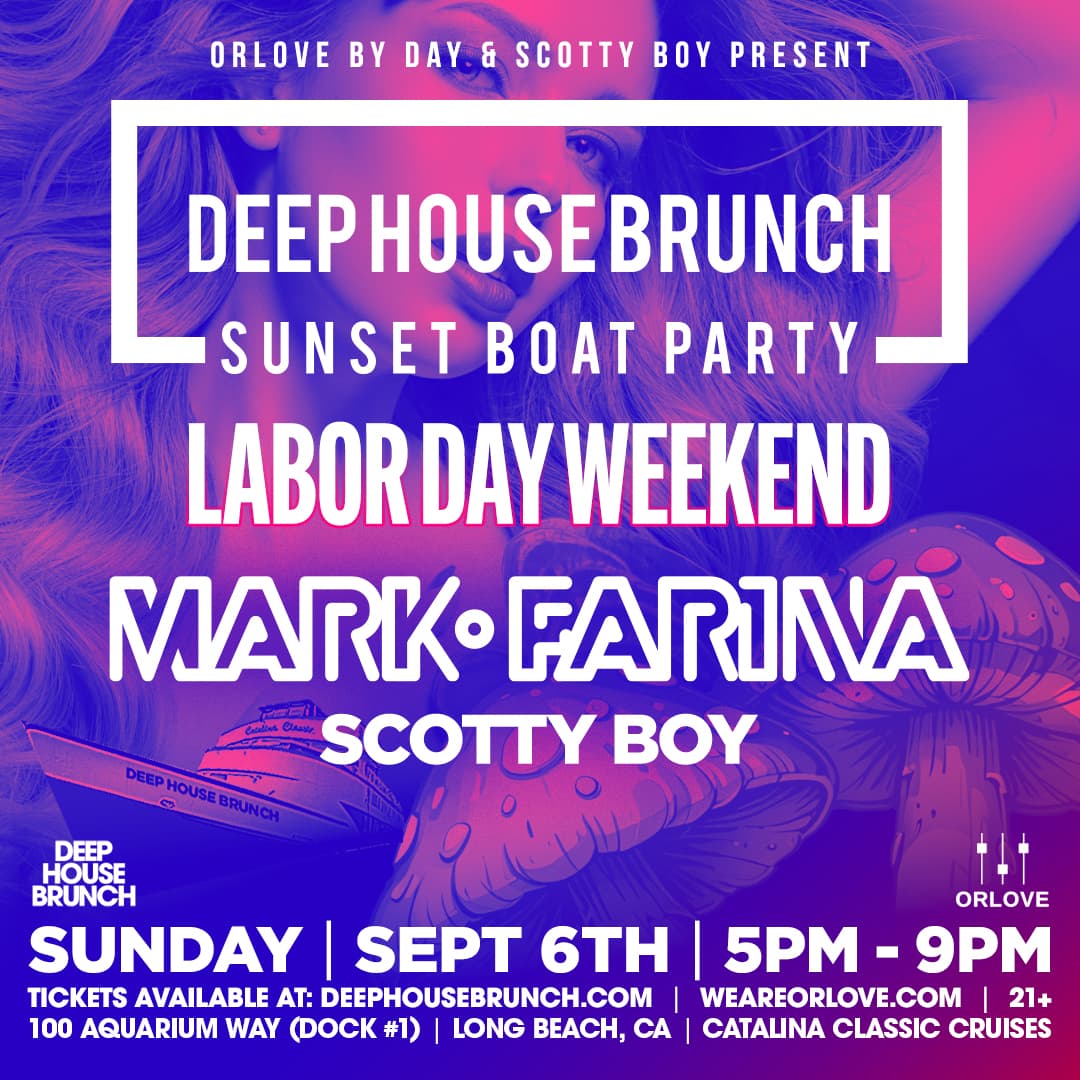 Mark Farina BOAT PARTY [Labor Day Sunday] event