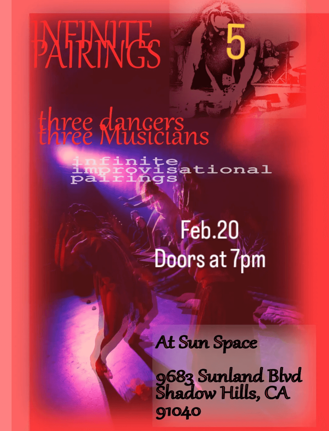 Infinite Pairings: 3 dancers, 3 musicians