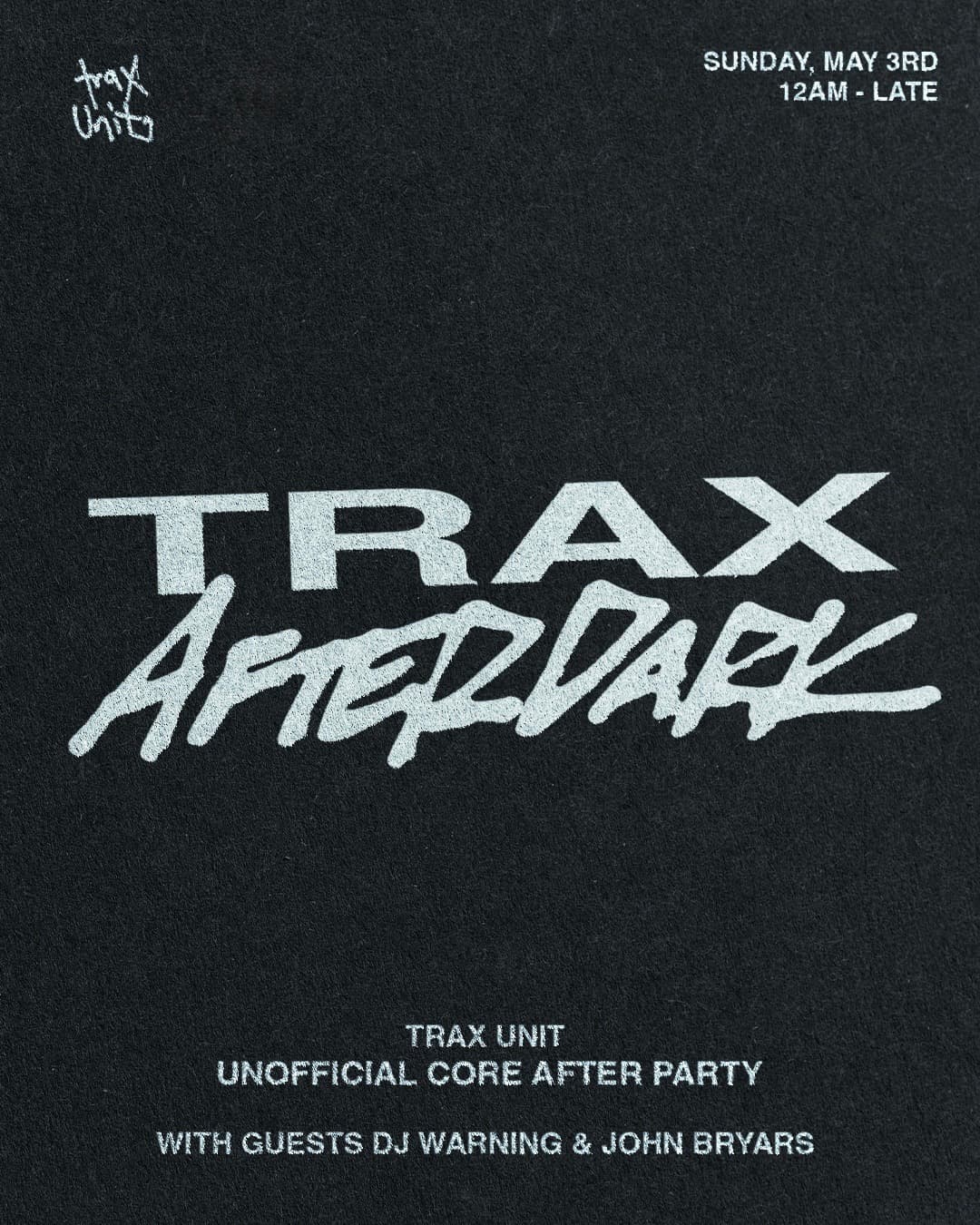 Trax After Dark - Trax Unit, John Bryars, Dj Warning