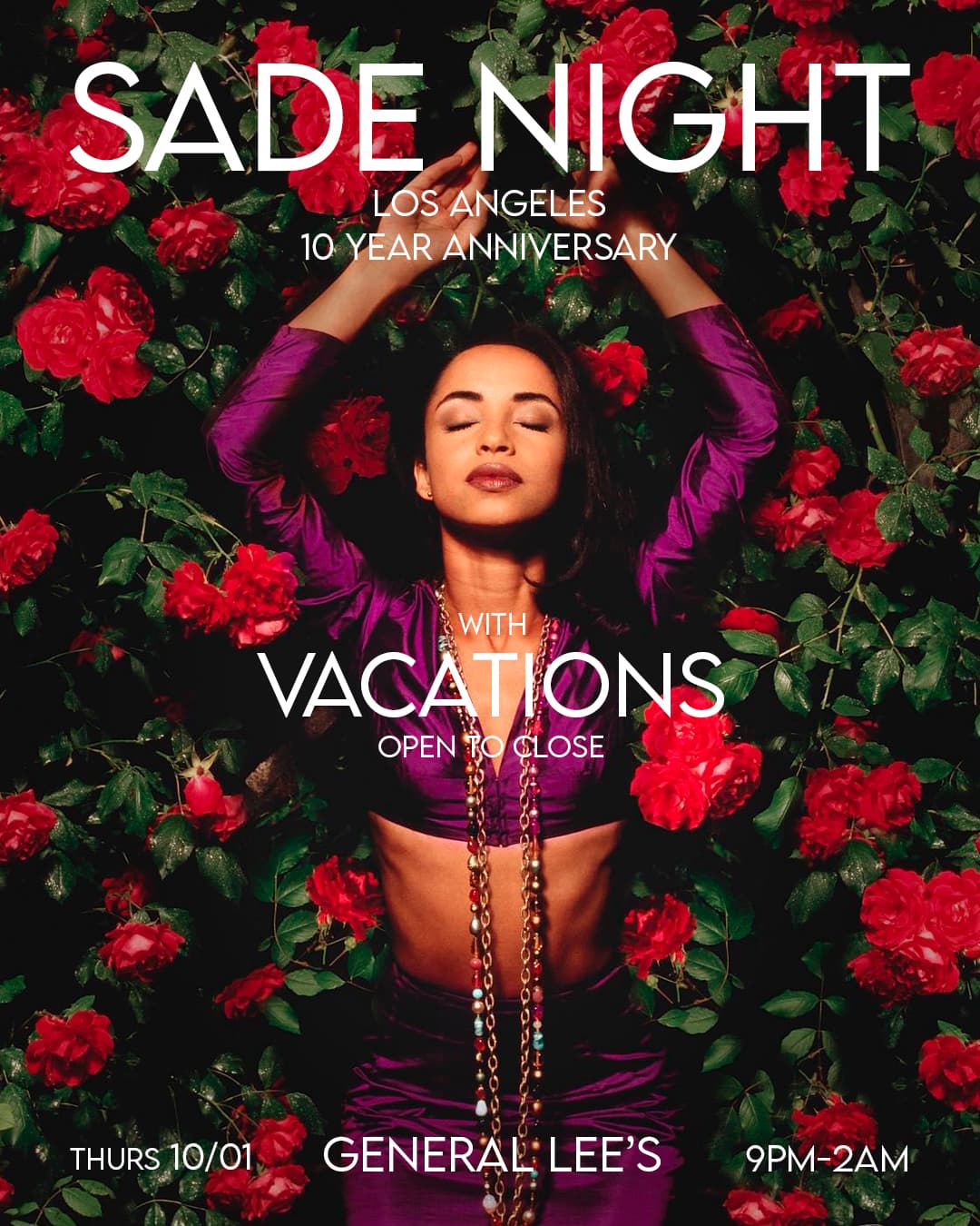 Sade Night LA 10 Year Anniversary