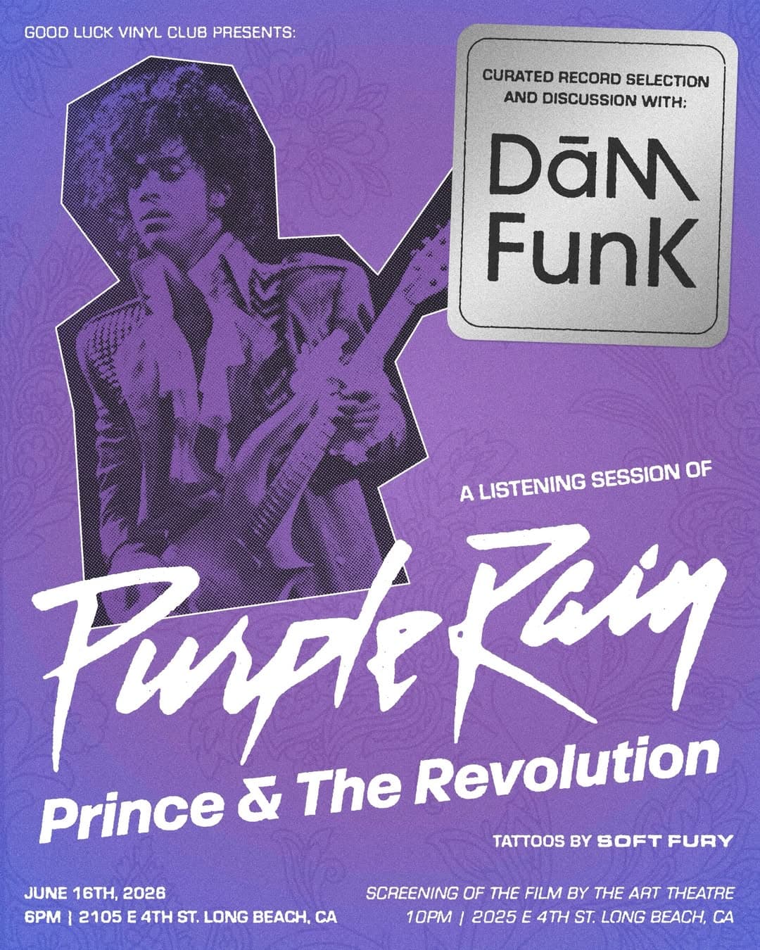 Good Luck Vinyl Club Presents: Purple Rain Listening Session