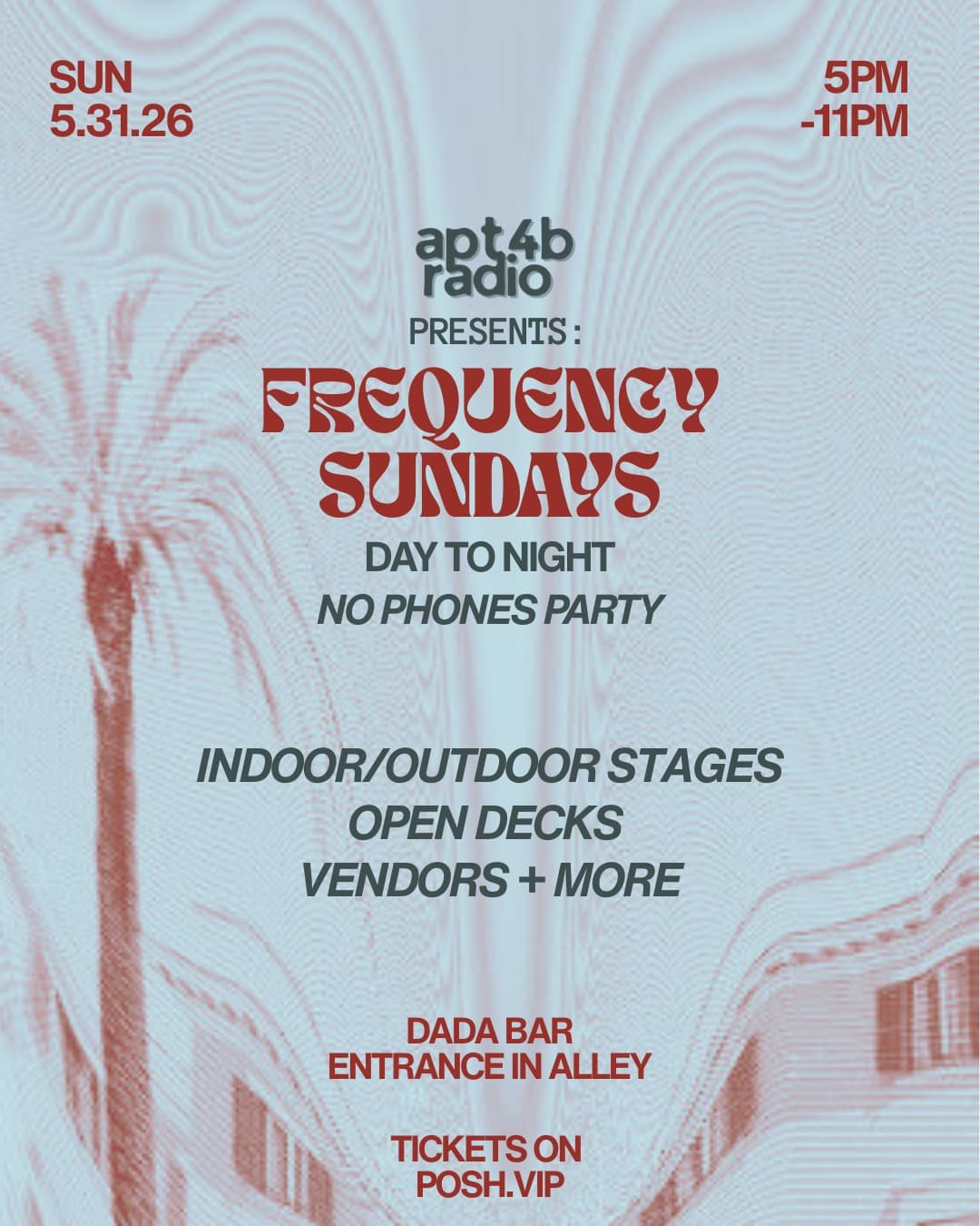 Apt4B Radio presents: Frequency Sundays event