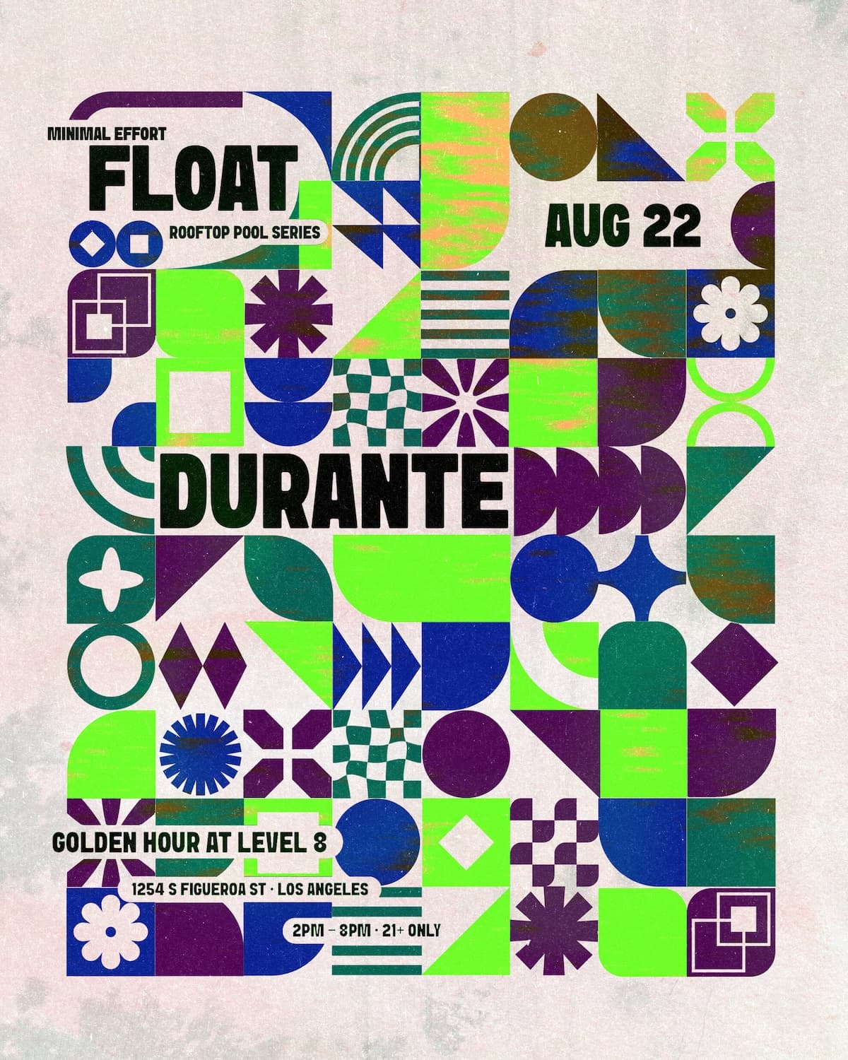 FLOAT Rooftop Pool Party feat. Durante [2-8 PM]