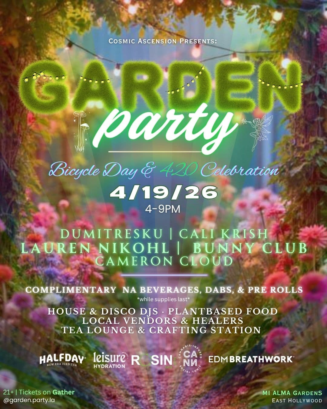 Garden Party: Bicycle Day & 420 Celebration