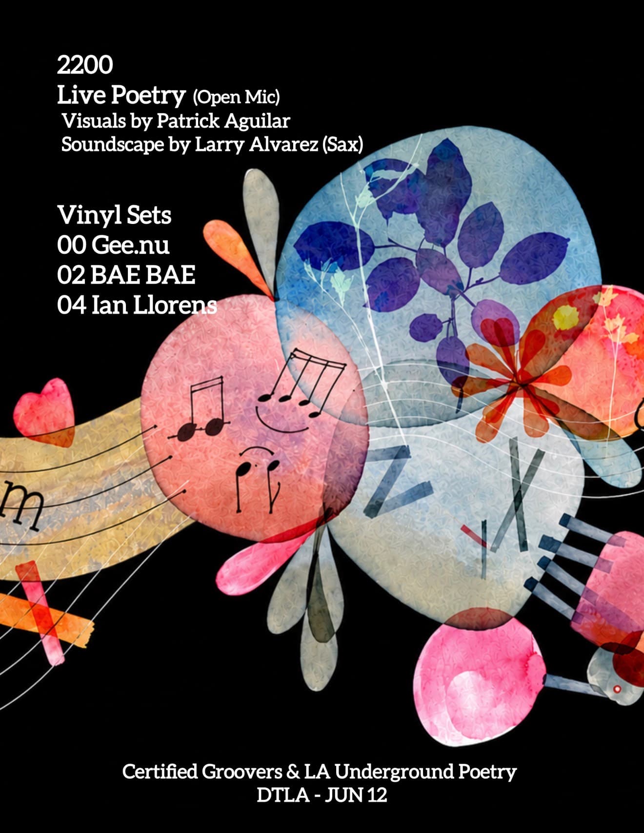 Certified Groovers x LA Underground Poetry: BAE BAE, Gee.nu & Ian Llorens [Vinyl Sets]