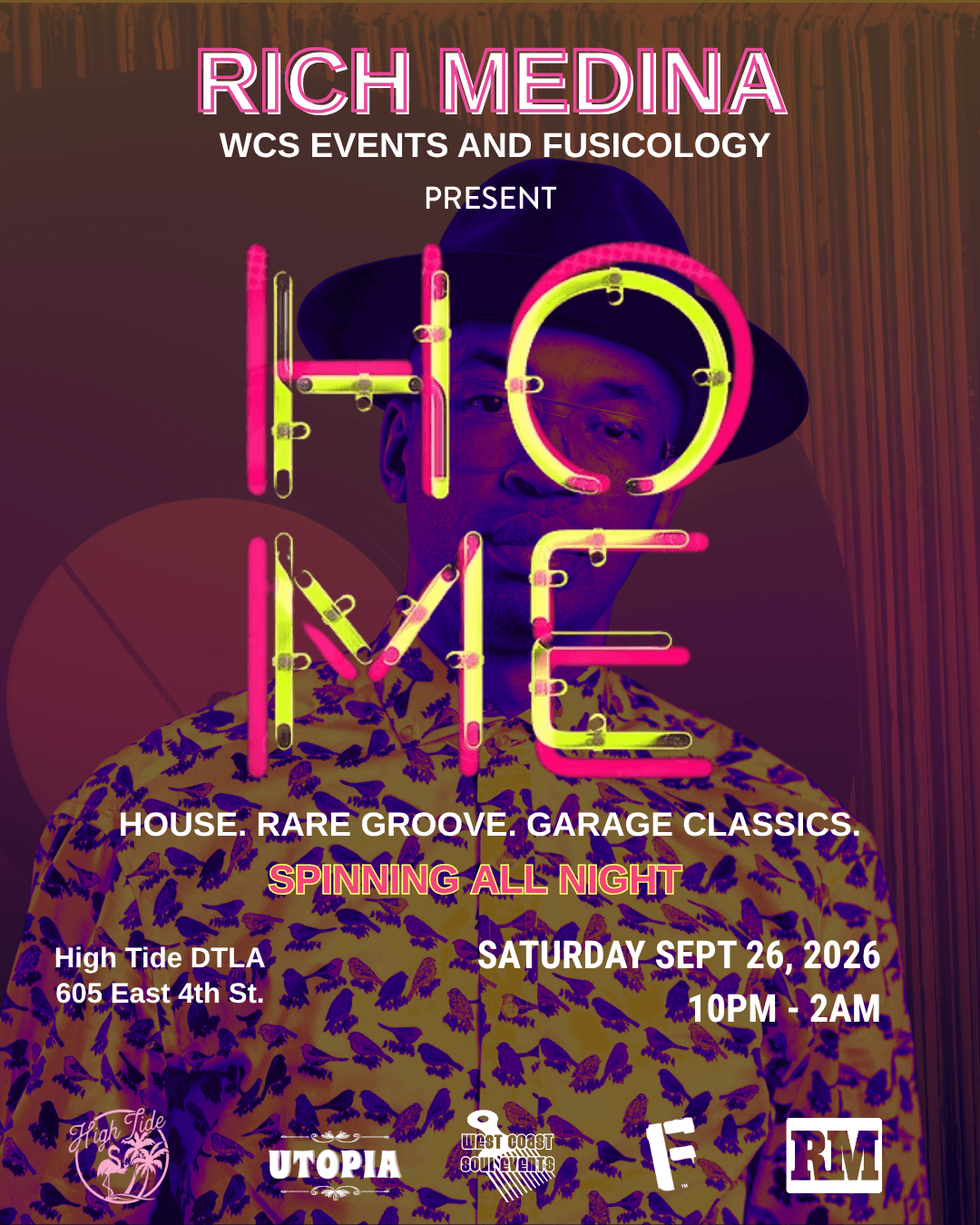Rich Medina: HOME (All Night Set) House, Rare Groove, Garage Classics