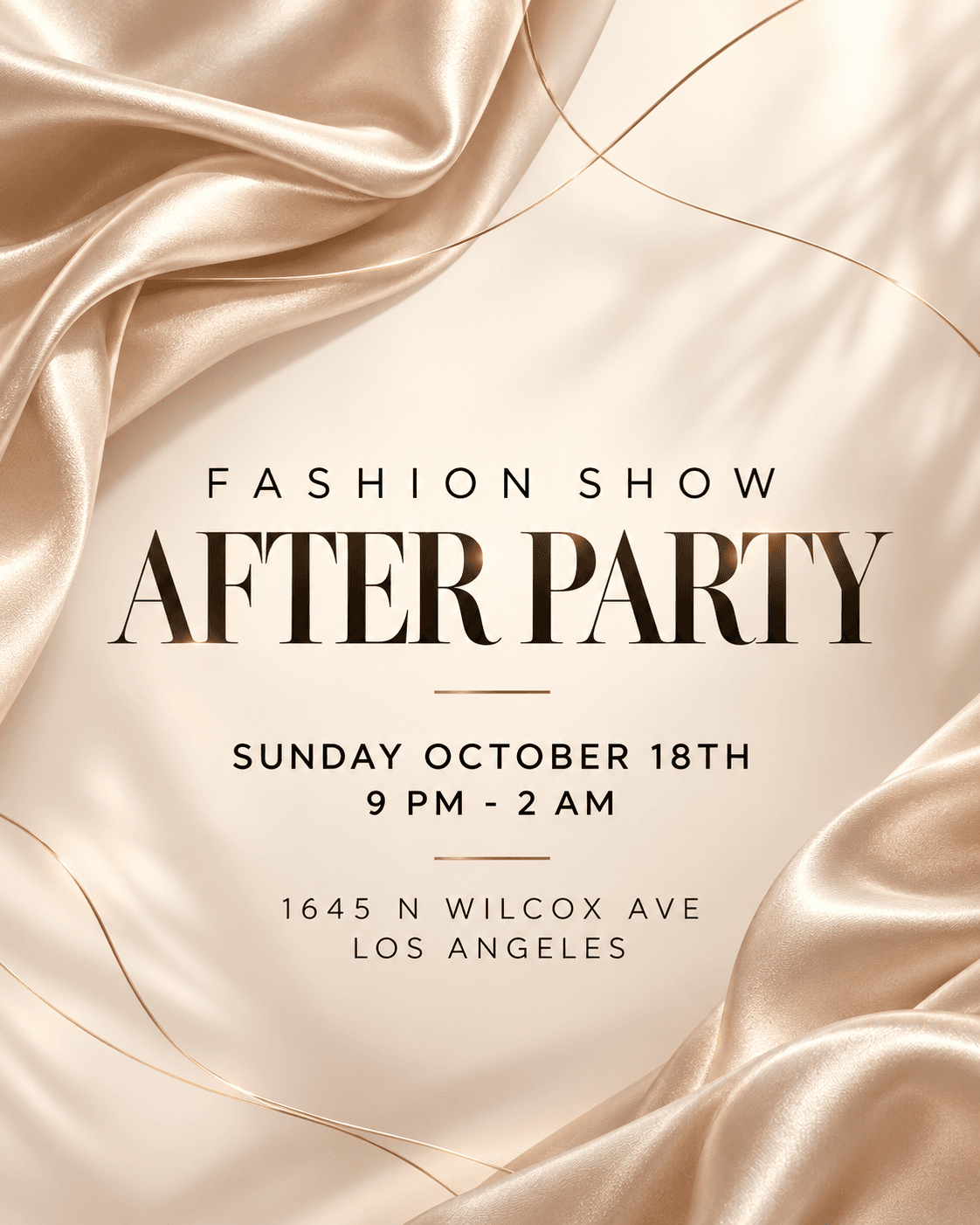 Fashion Show After Party (Top Talent + Media + Celebs)