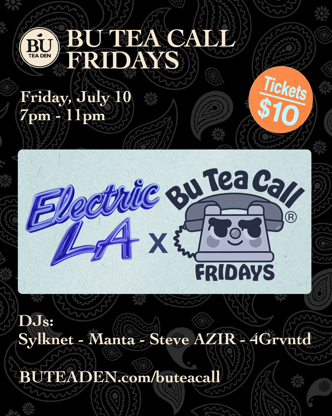Bu Tea Den x Electric LA event