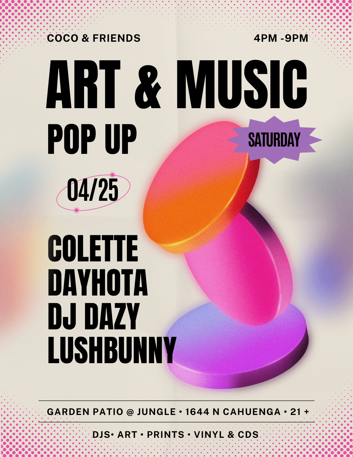 Colette, Dayhota, DJ Dazy & Lushbunny at Jungle Patio