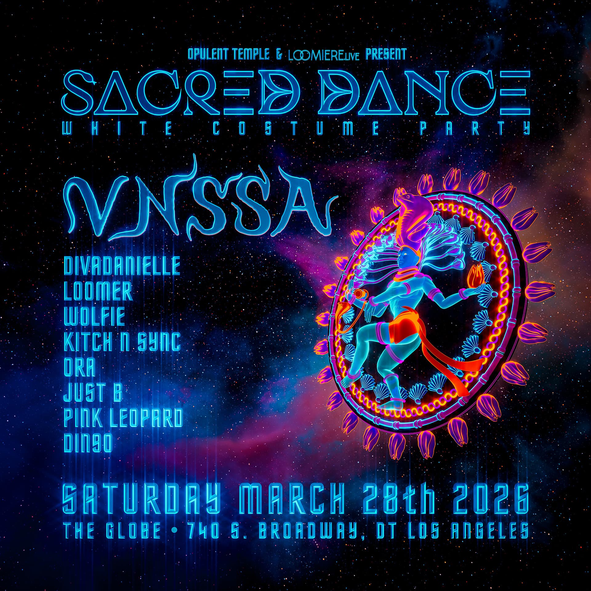 Sacred Dance LA 'white costume party'