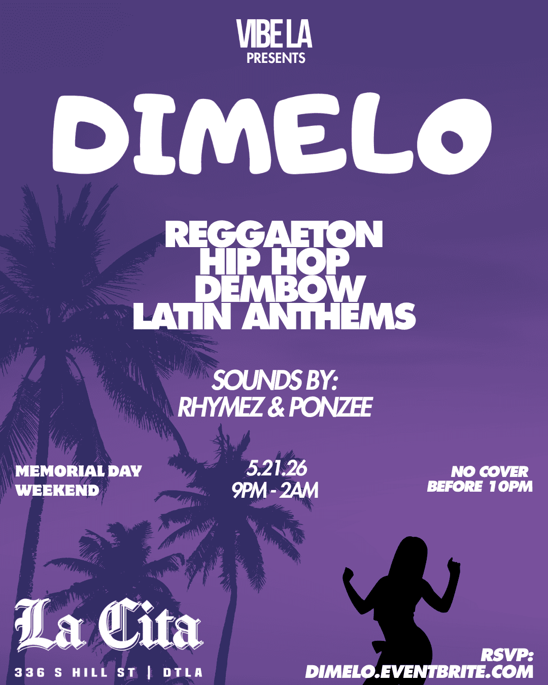 DIMELO: Reggaeton, Hip Hop & Dembow Party at La Cita DTLA