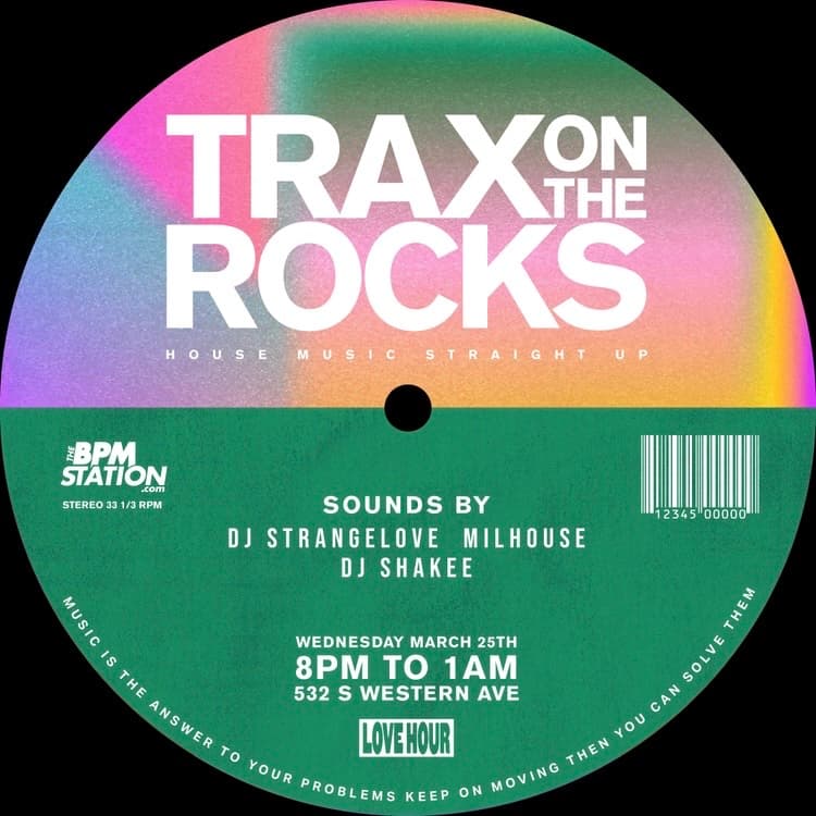 HOUSE MUSIC STRAIGHT UP - TRAX ON THE ROCKS