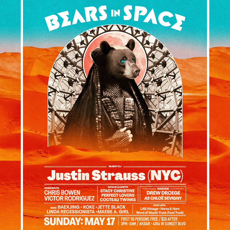 Bears In Space Lot Party Season Opener with Justin Strauss