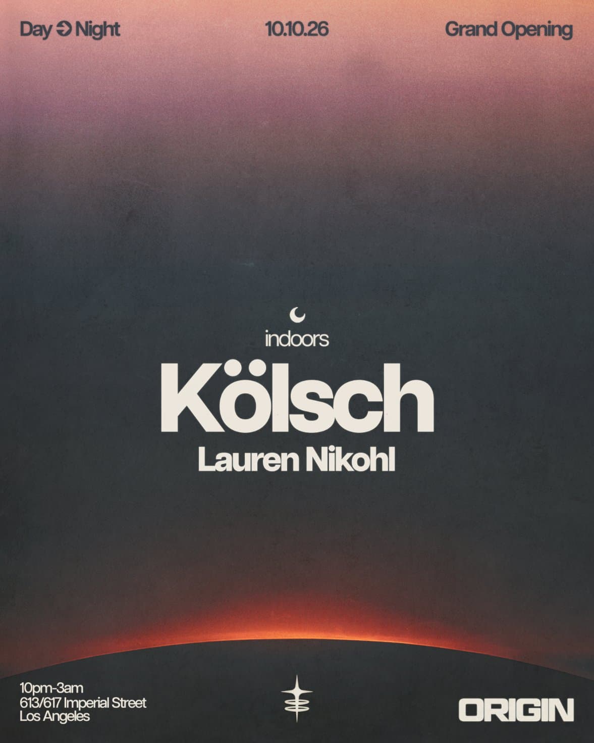 Kölsch: ORIGIN Opening Weekend