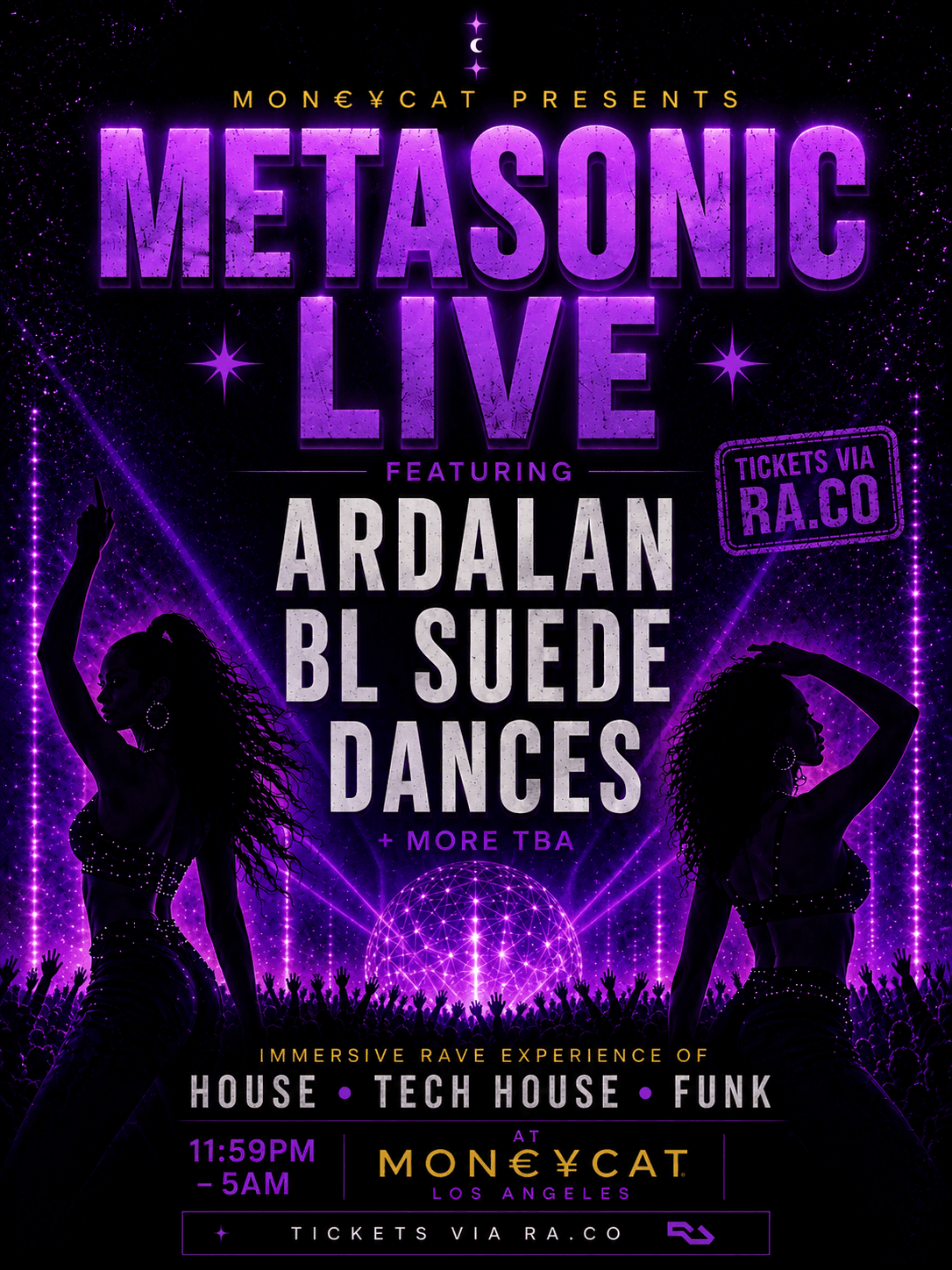 MetaSonic Live: Ardalan, BL SUEDE, DANCES