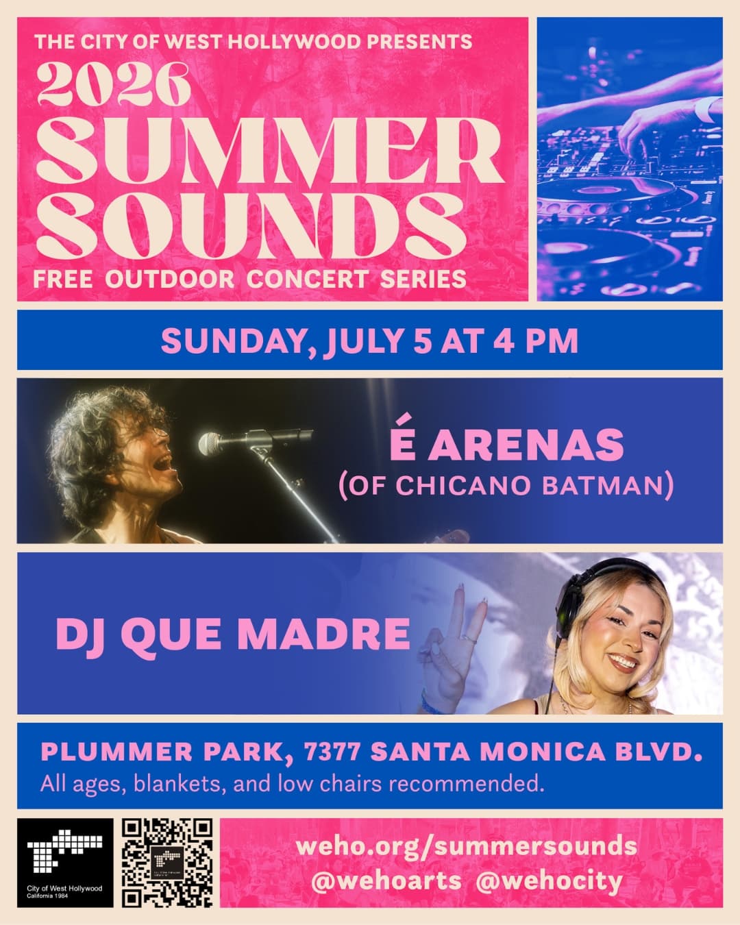 É Arenas (of Chicano Batman) and DJ Que Madre at Summer Sounds