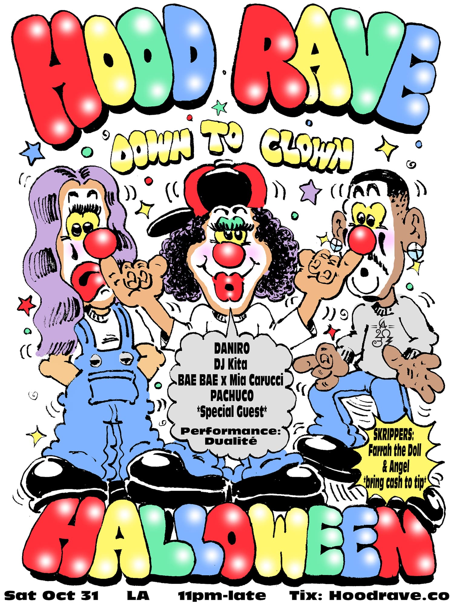HOOD RAVE HALLOWEEN: DOWN TO CLOWN