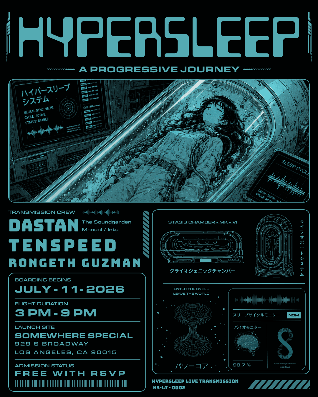 Hypersleep - a deep progressive rooftop day party