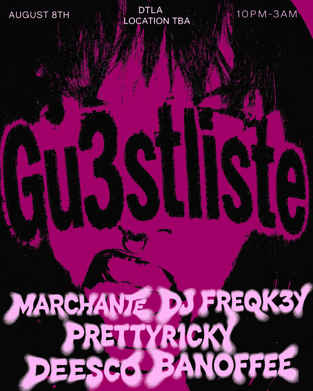 GU3ST LISTE