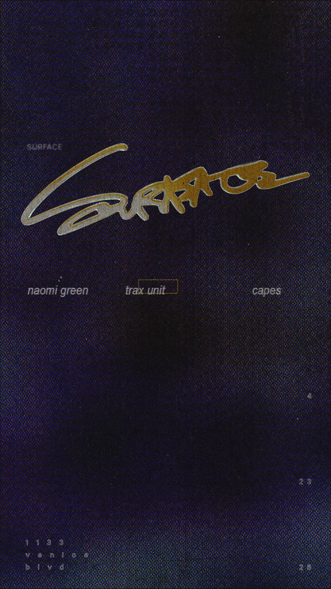 Surface with Trax Unit, Capes & Naomi Green