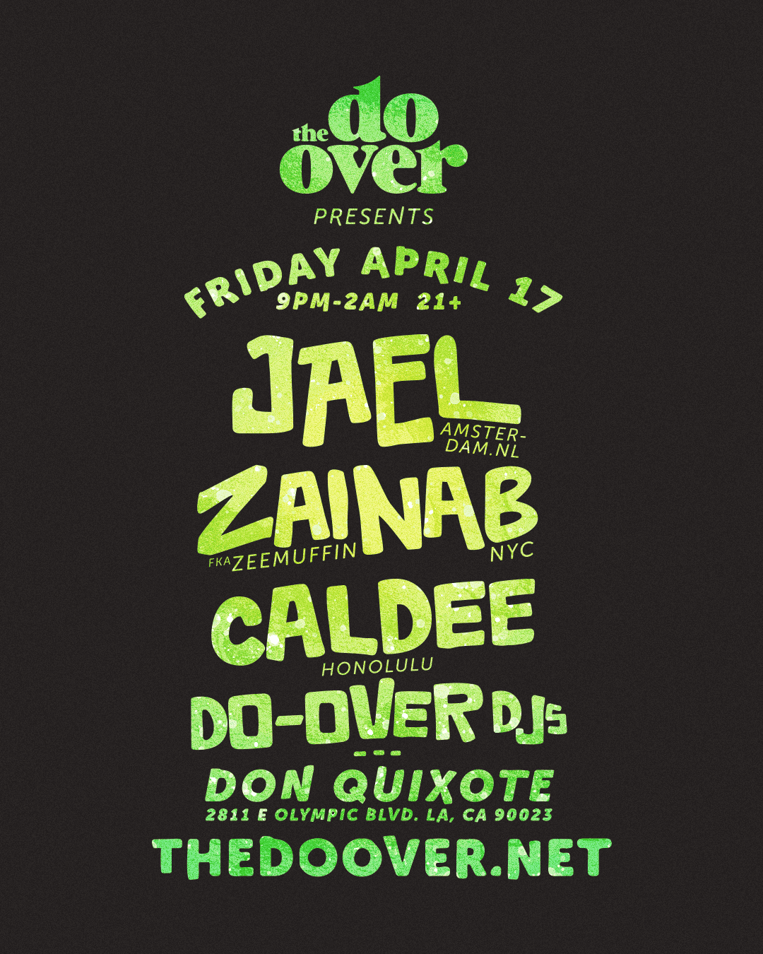 JAEL, ZAINAB (fka ZEEMUFFIN) & CALDEE