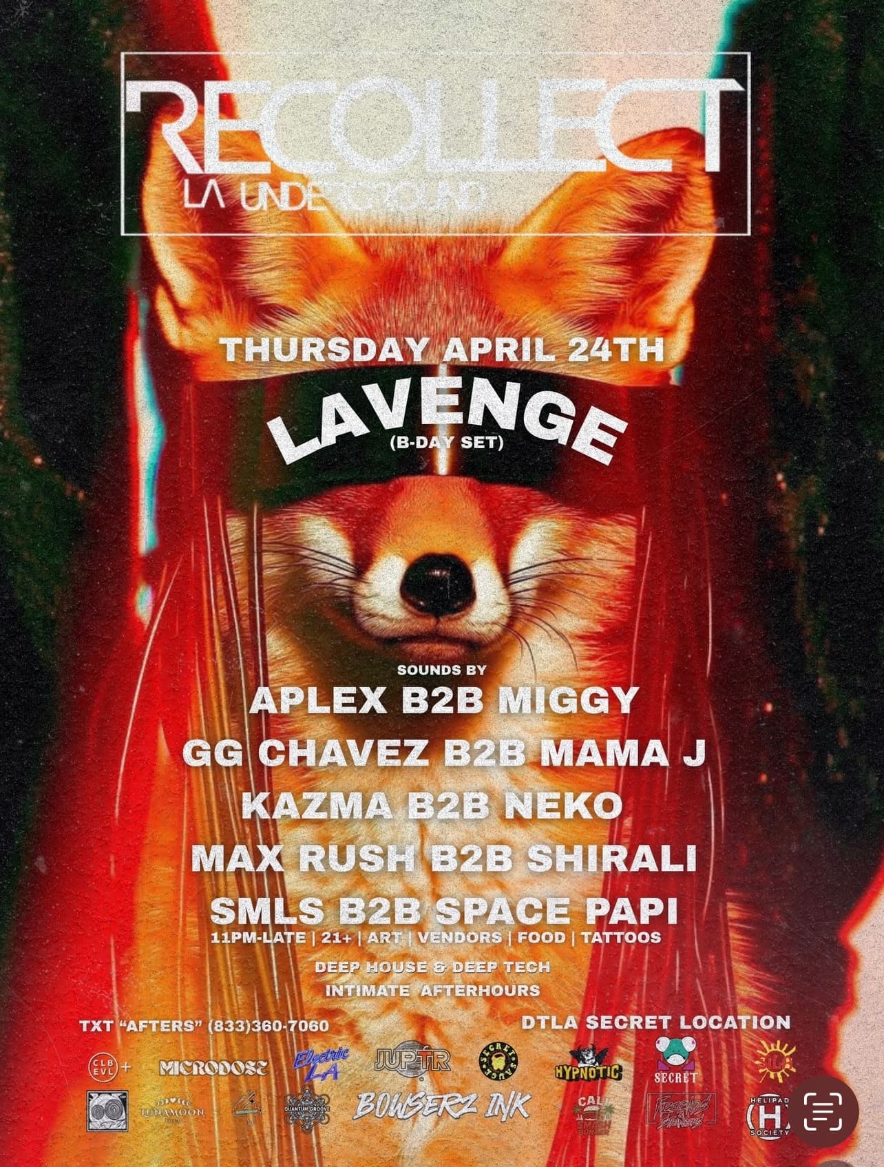 RECOLLECT LA UNDERGROUND AFTER HOURS