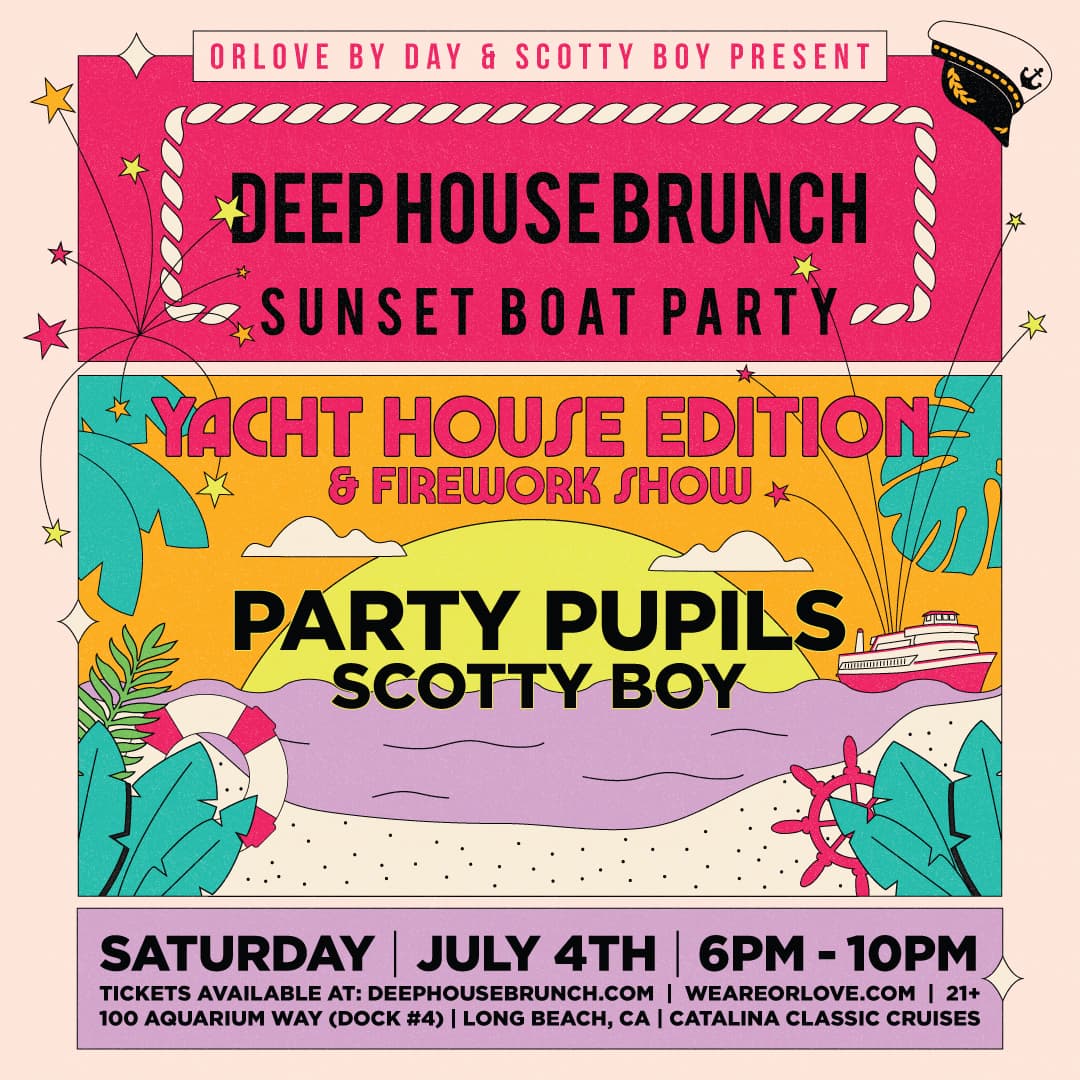 Deep House Brunch 4th of July BOAT PARTY & FIREWORKS SHOW feat. Party Pupils event