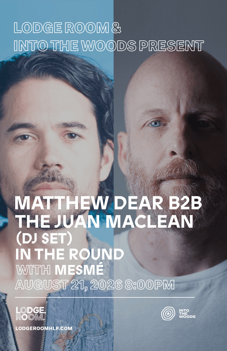Into The Woods x Lodge Room: Matthew Dear B2B Juan Maclean