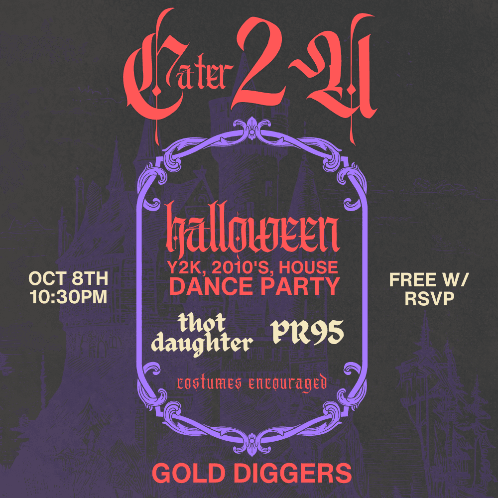 cater2u halloween: y2k, 2010's, house dance party