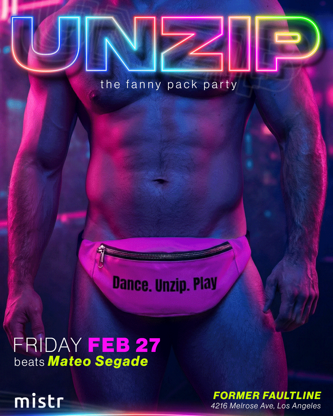 Unzip Fanny Pack Party