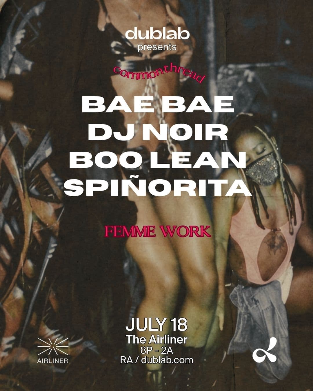 DUBLAB presents: BAE BAE, DJ Noir, Boo Lean, Spinorita