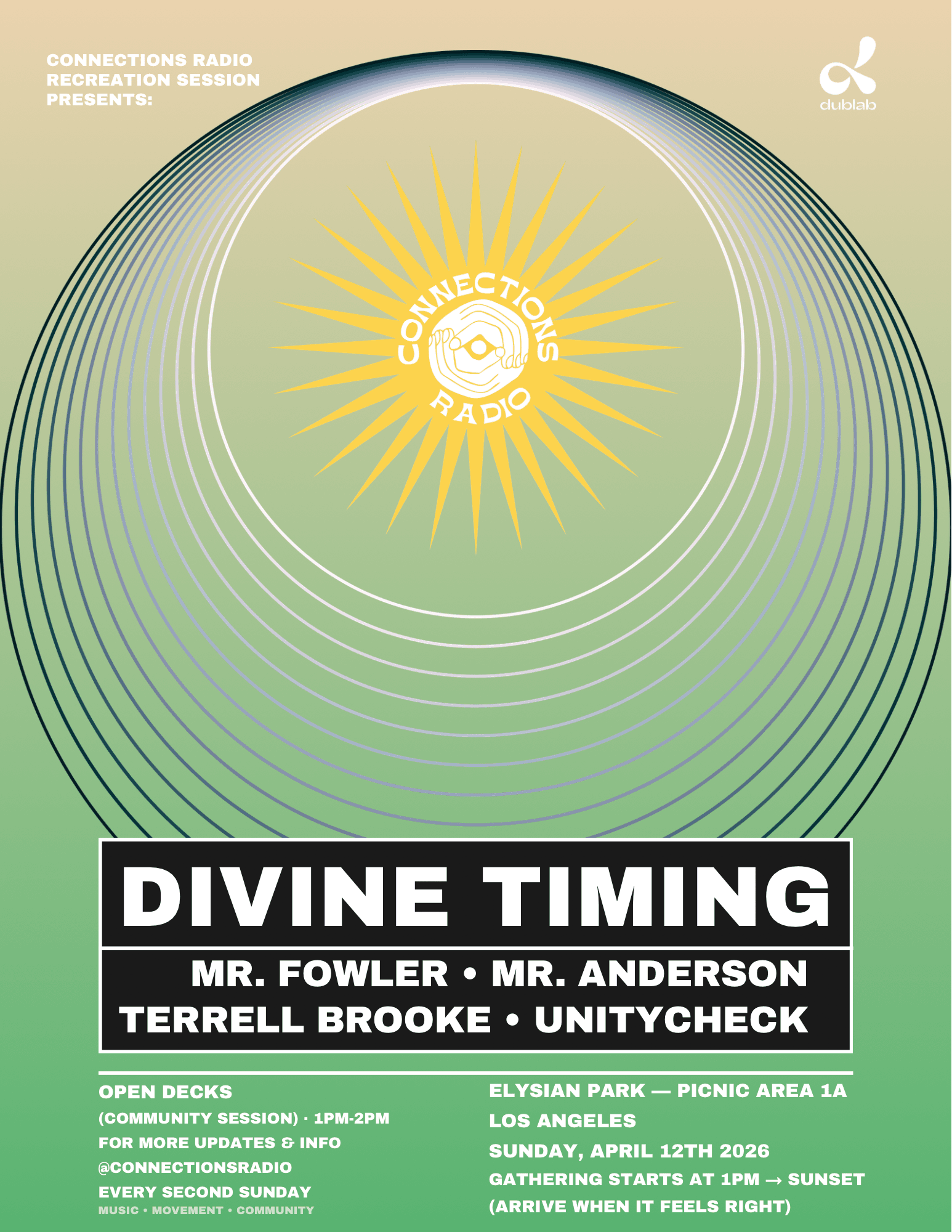 Connections Radio presents: DIVINE TIMING - OPEN AIR