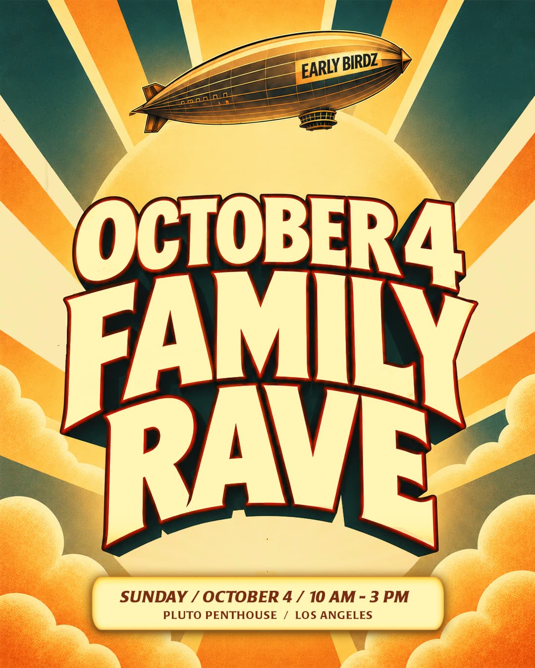 EARLY BIRDZ Flight 013: Airship Morning Rave @ Pluto Penthouse