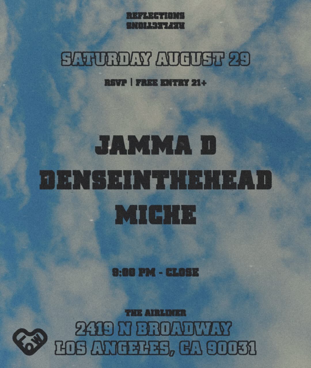 Reflections: Jamma D, denseinthehead, Miche