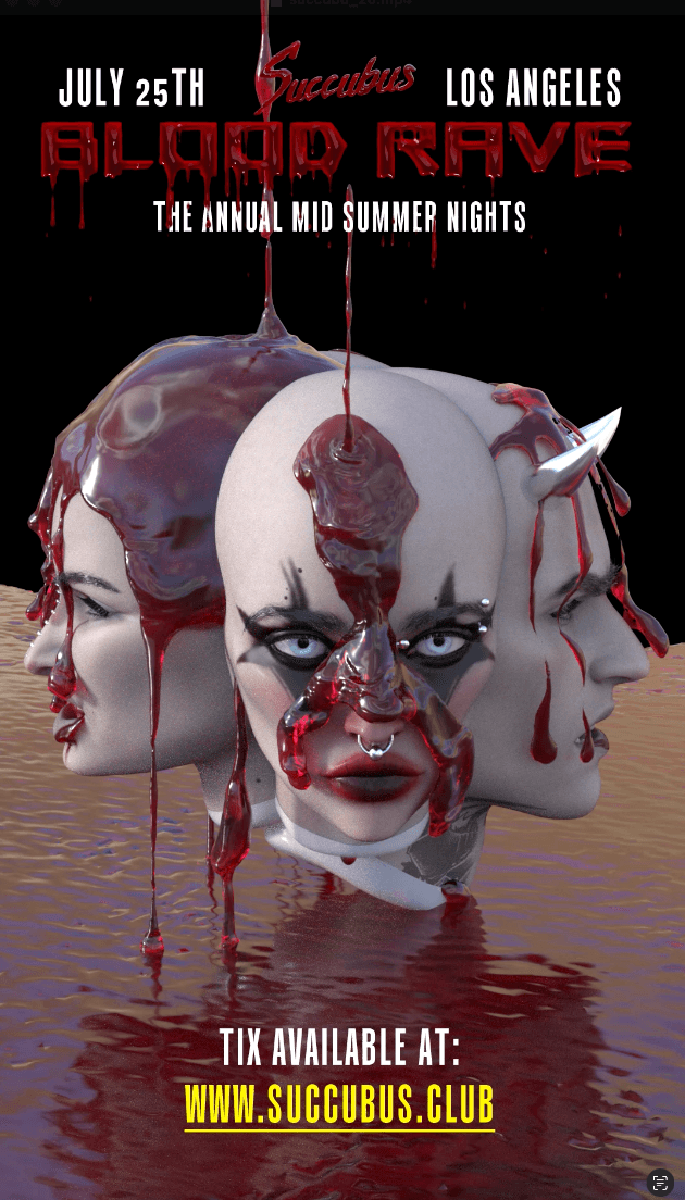 Midsummer Nights Blood Rave by Succubus Club