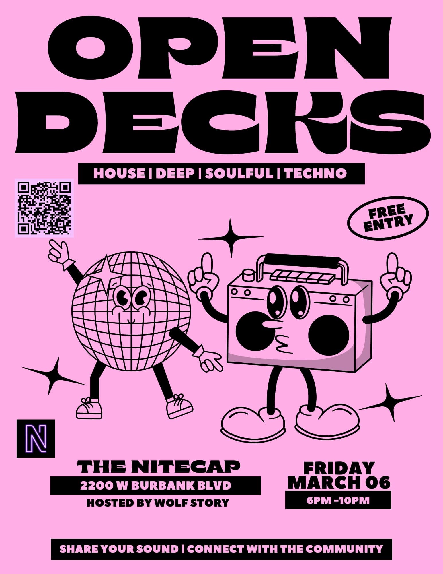 OPEN DECKS Hosted by Wolf Story