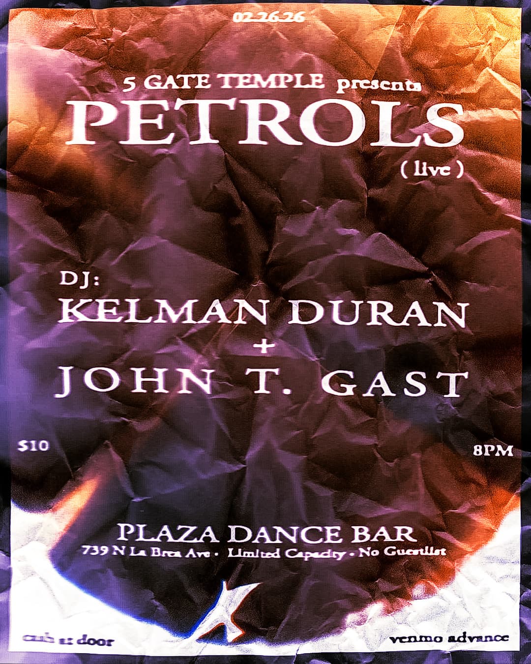 5 Gate Temple presents Petrols