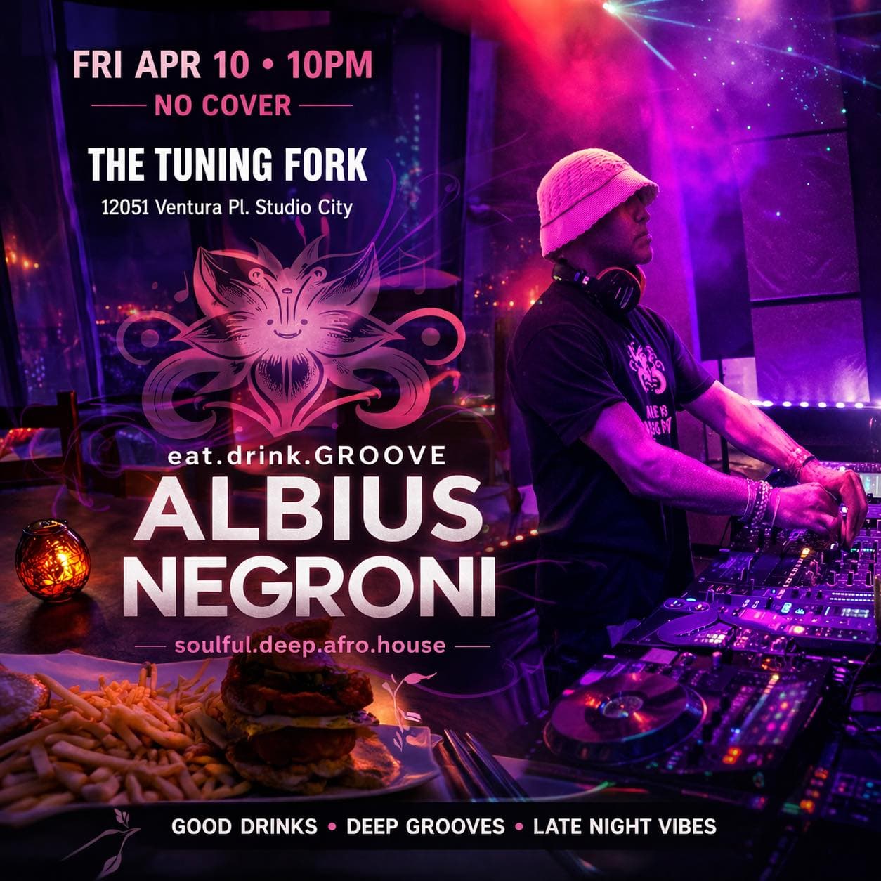 eat.drink.Groove - A Night of Soulful House with Albius Negroni